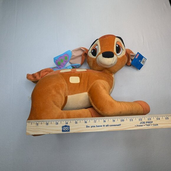 NWT Disney Bambi 2001 Plush w/ Butterfly (Mattel/Fisher Price) Large 20" - Picture 11 of 13